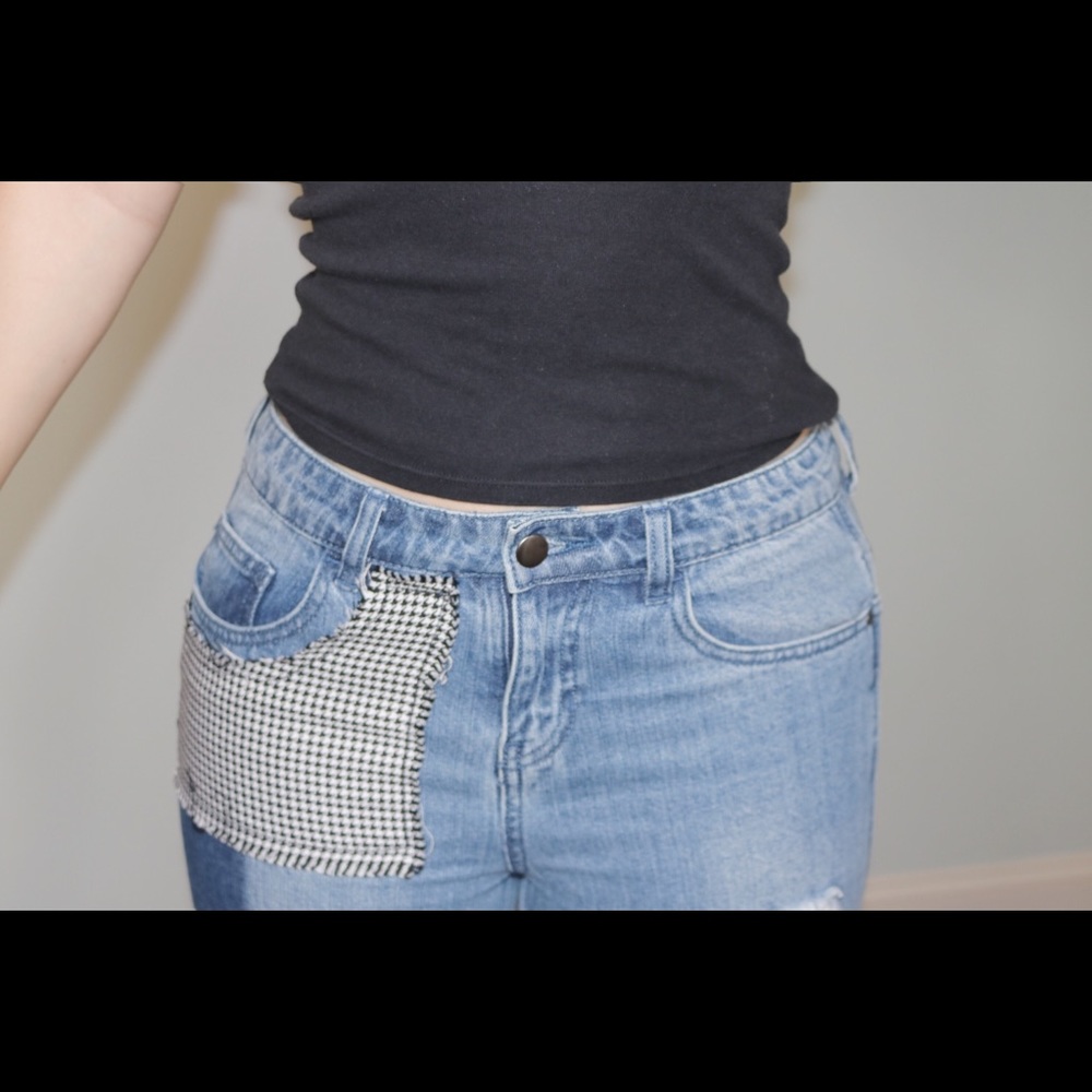 Ripped Patchwork Jeans - image 3